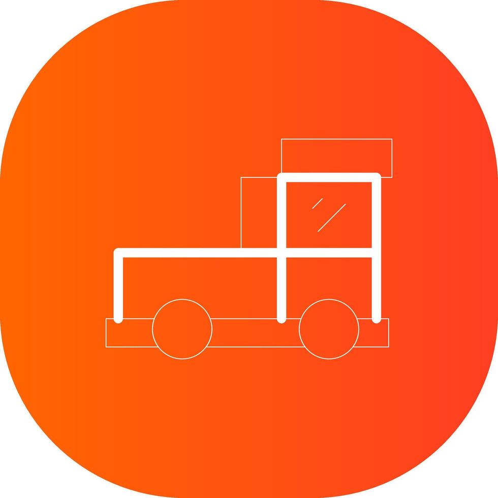 oppakken vrachtauto creatief icoon ontwerp vector