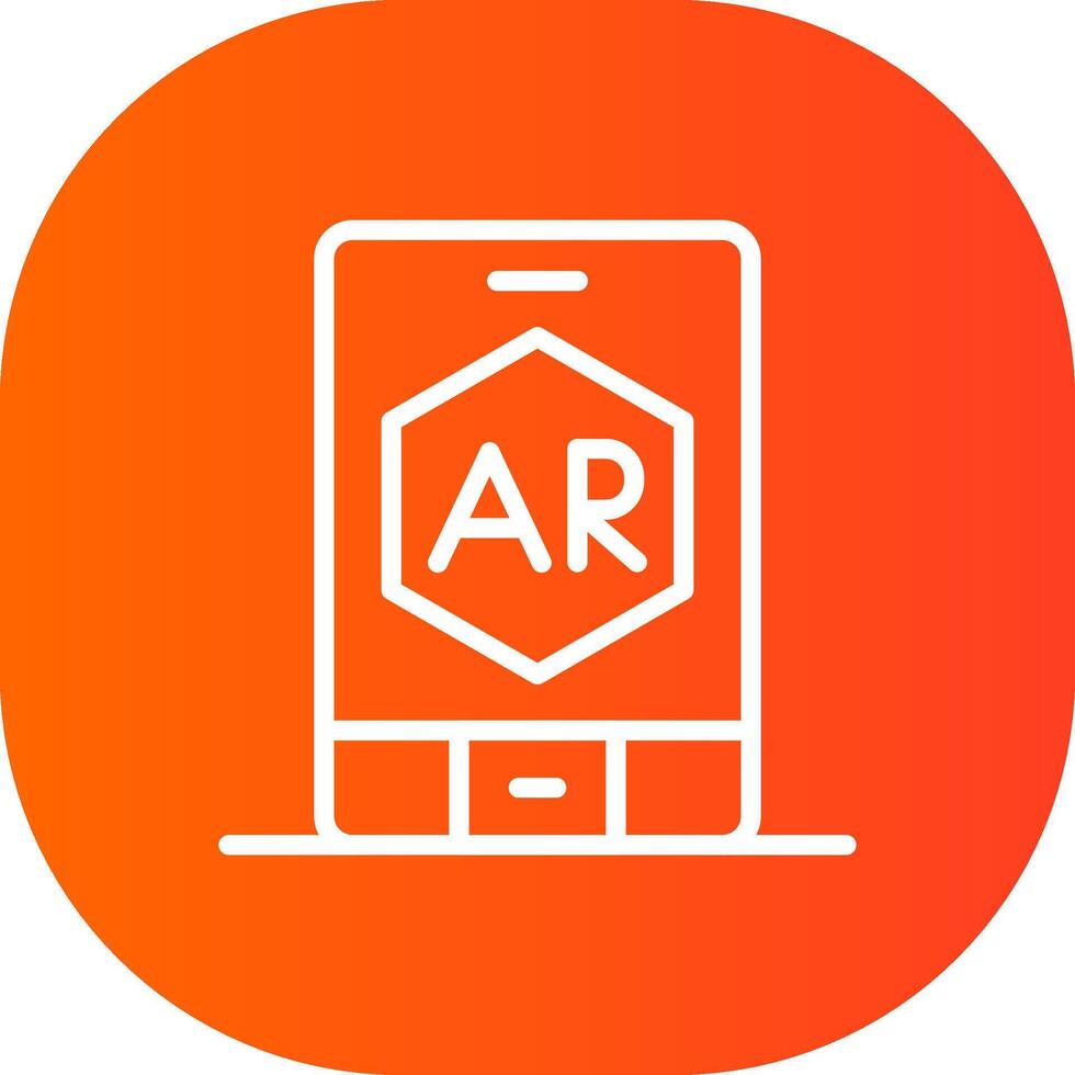 ar app creatief icoon ontwerp vector