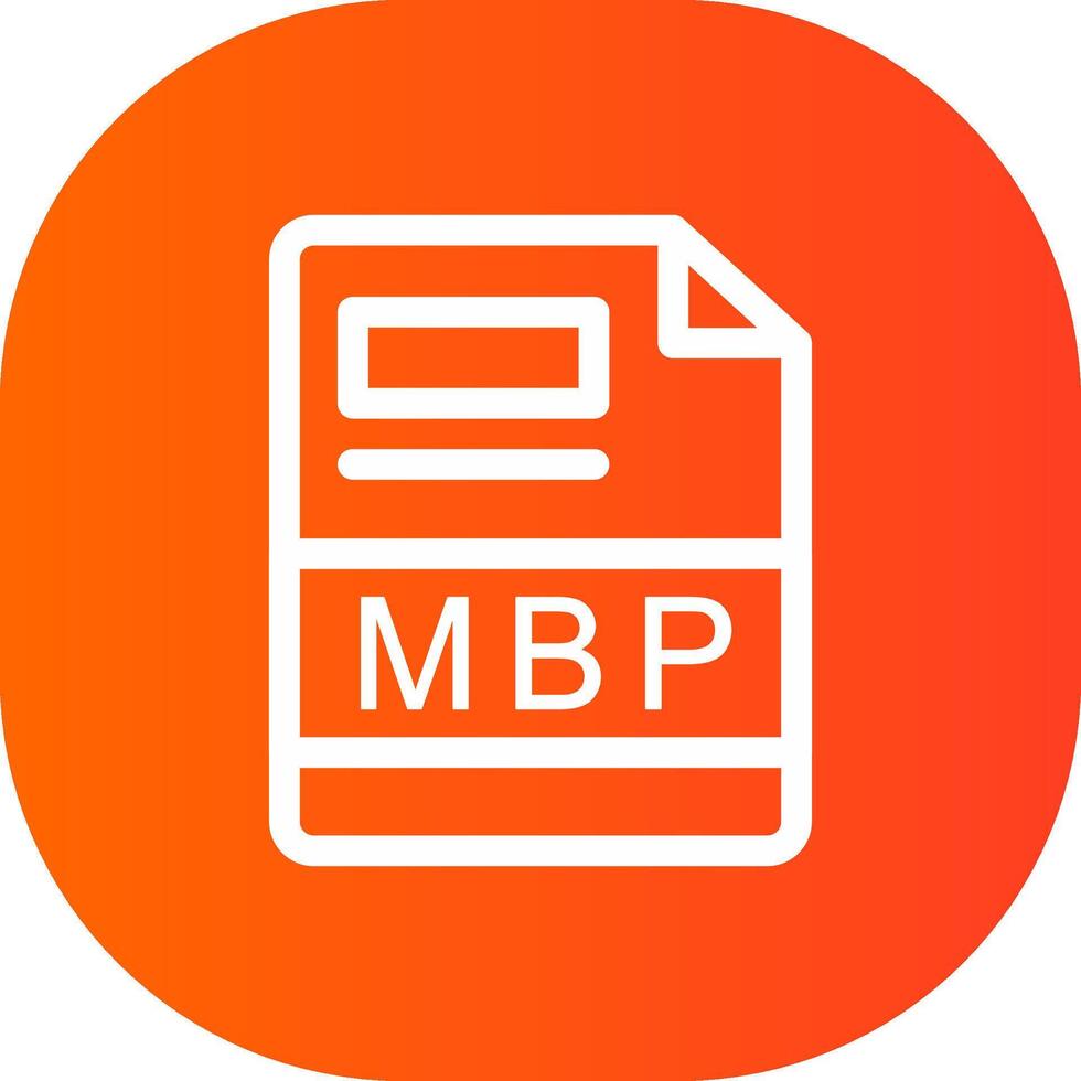 mbp creatief icoon ontwerp vector