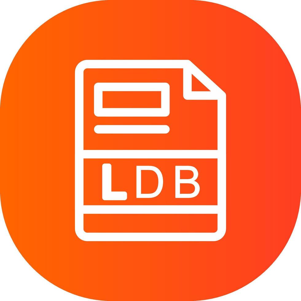 ldb creatief icoon ontwerp vector