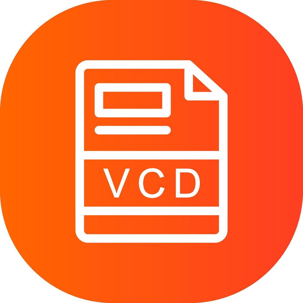 vcd creatief icoon ontwerp vector