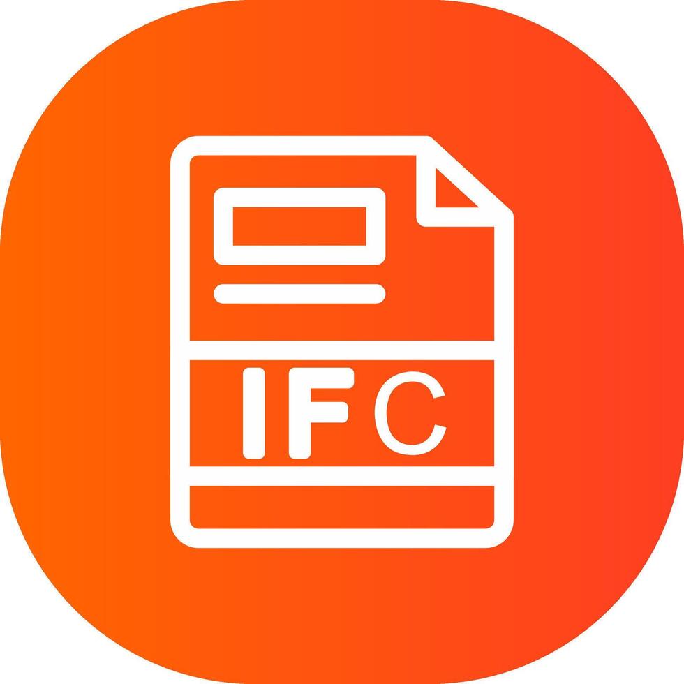 ifc creatief icoon ontwerp vector