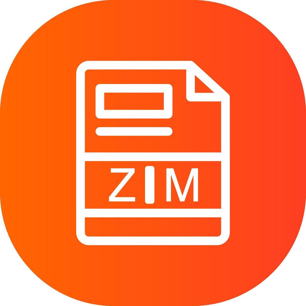 zim creatief icoon ontwerp vector