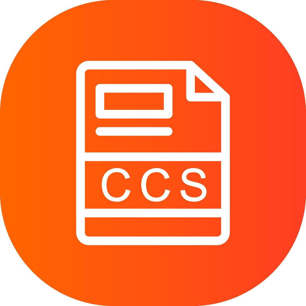 ccs creatief icoon ontwerp vector