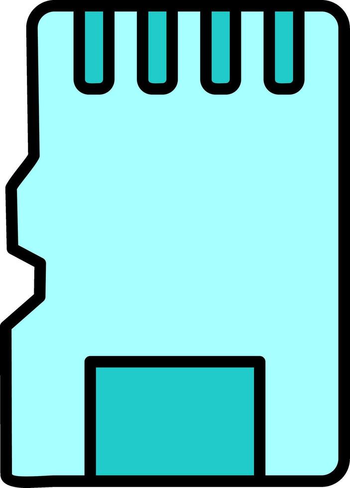 sd-kaart vector pictogram