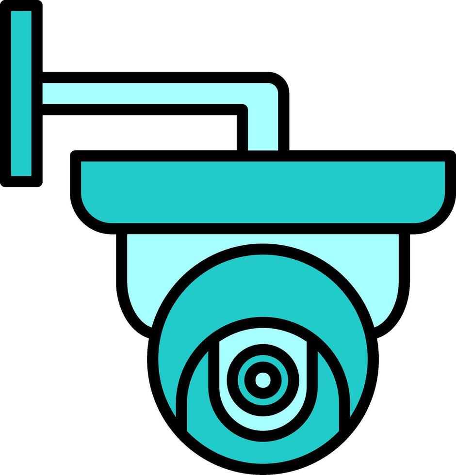 cctv camera vector pictogram