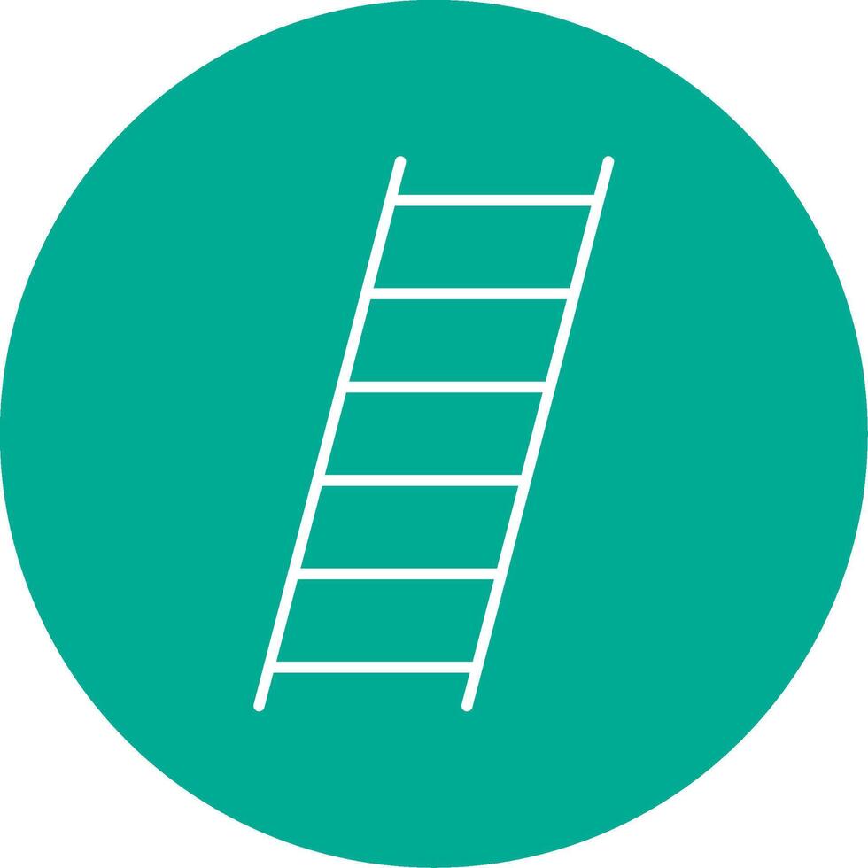ladder lijn cirkel kleur icoon vector