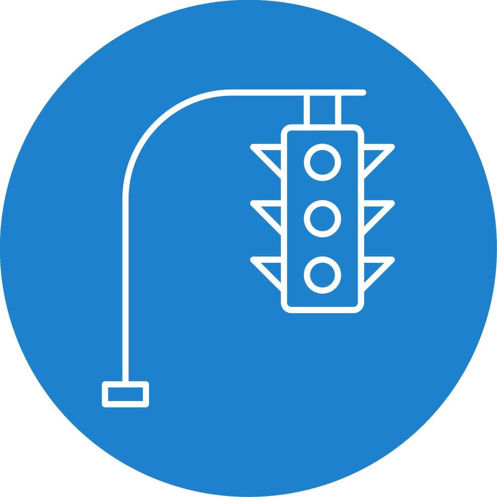 verkeer lichten lijn cirkel kleur icoon vector