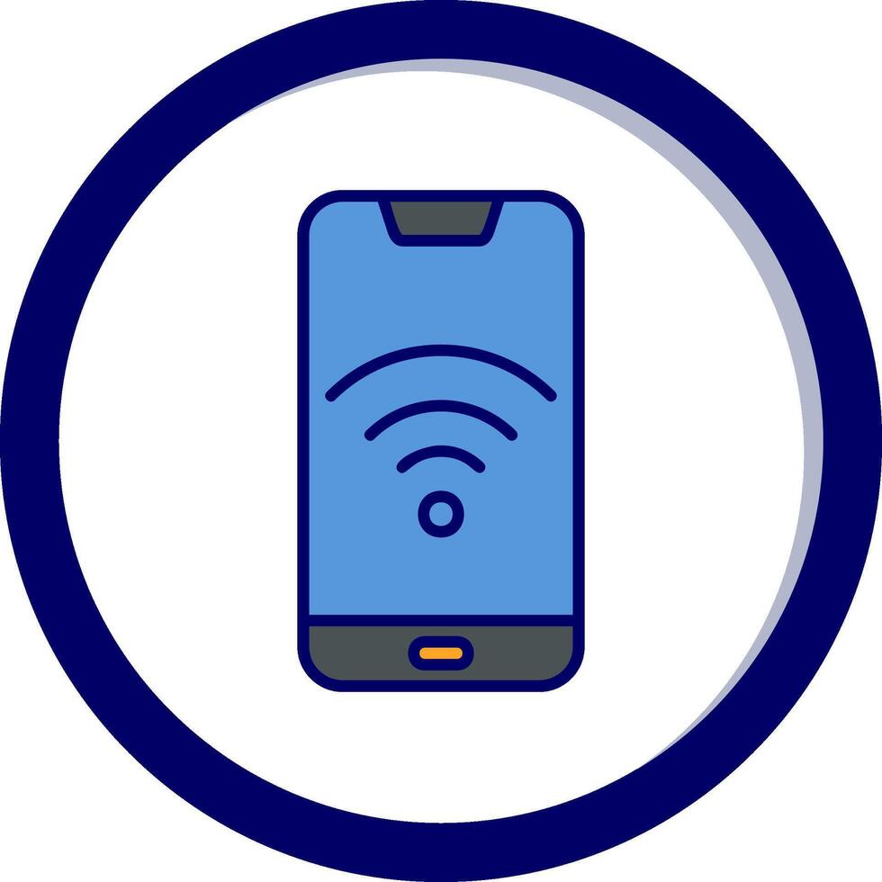 smartphone Wifi vector icoon