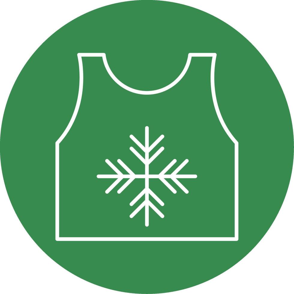 tanktop lijn cirkel kleur icoon vector