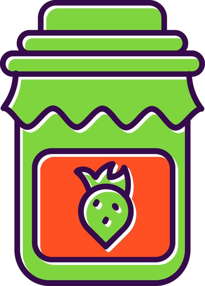 jam gevulde icoon vector