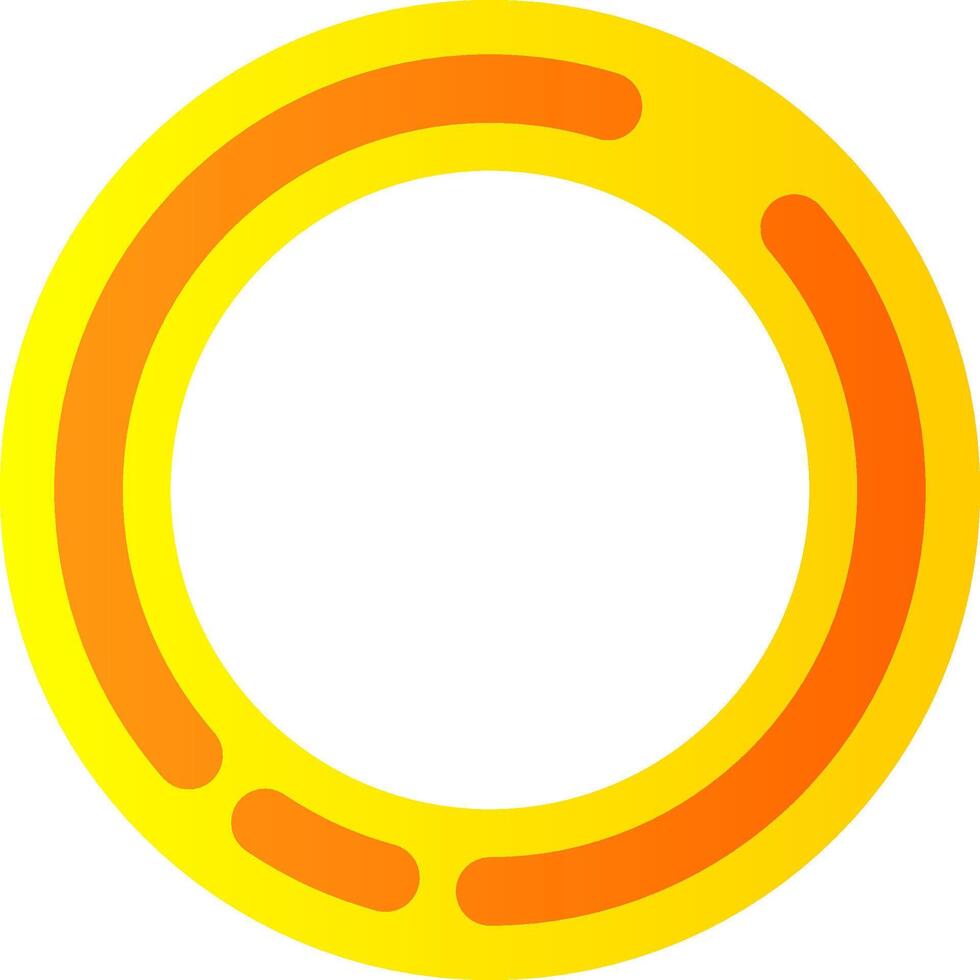 cirkel vlak helling icoon vector