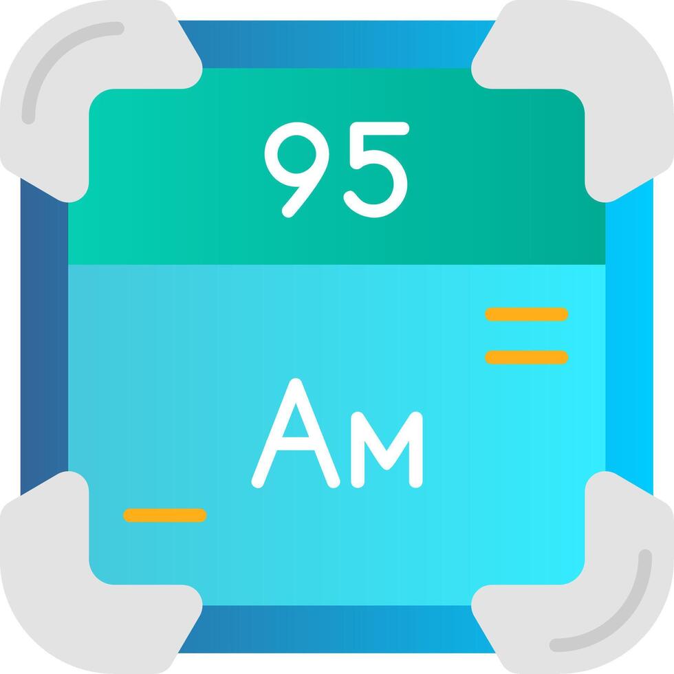 americium vlak helling icoon vector