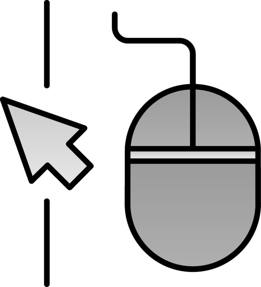 muis gevulde helling icoon vector