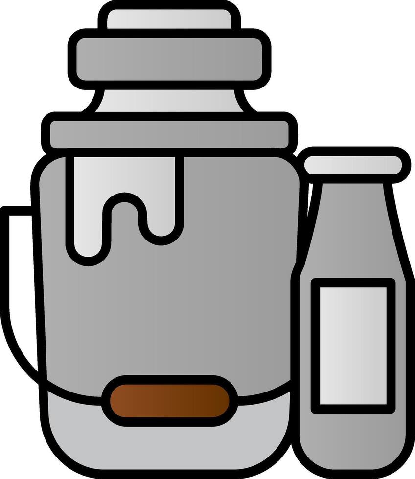 melk gevulde helling icoon vector