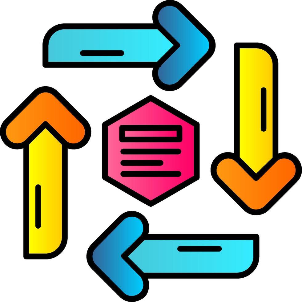 infographic elementen gevulde helling icoon vector