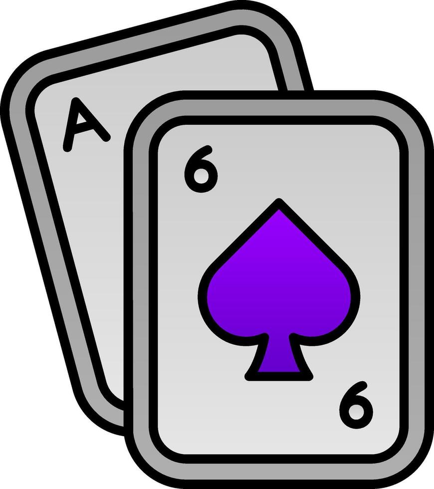 poker gevulde helling icoon vector