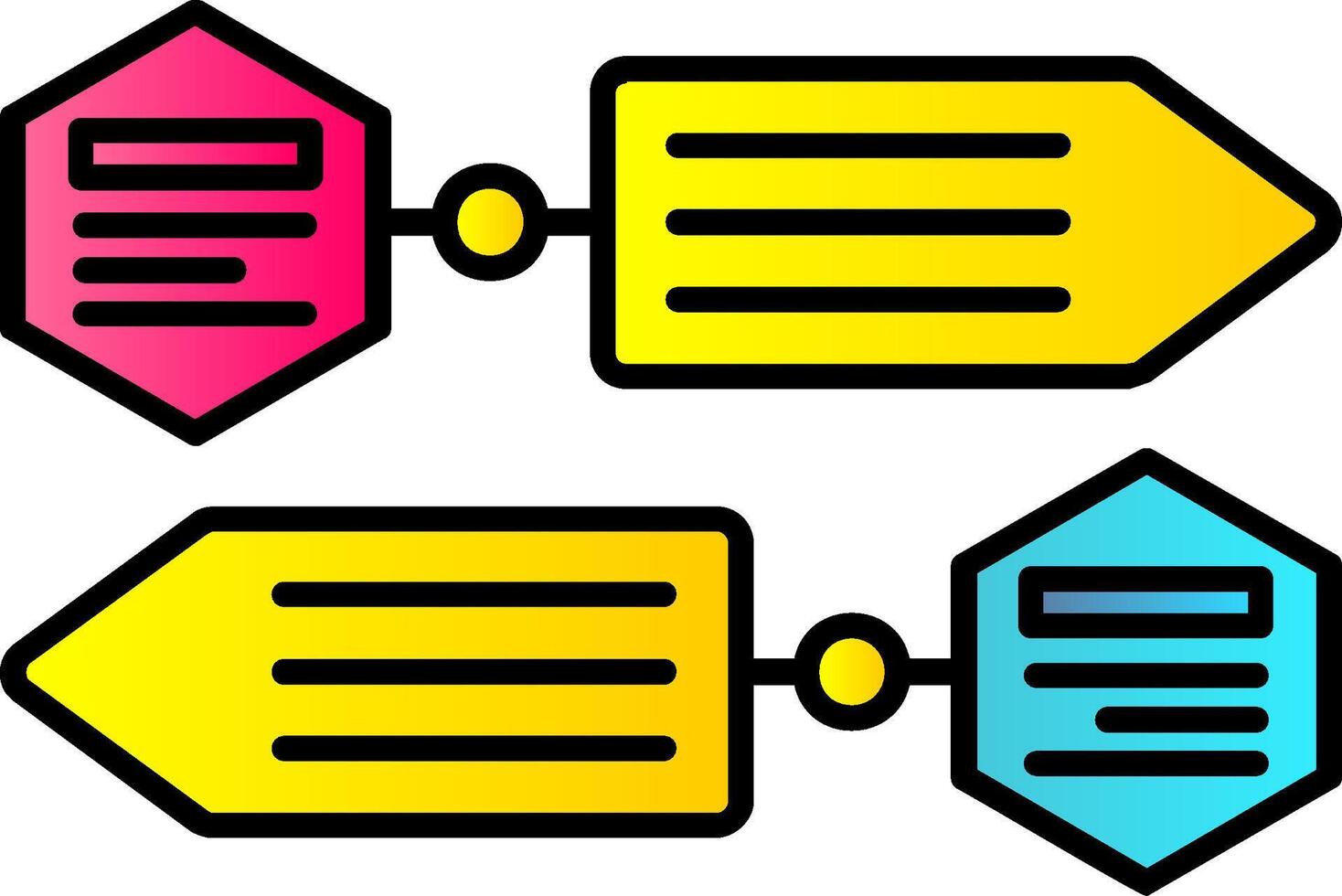 infographic elementen gevulde helling icoon vector