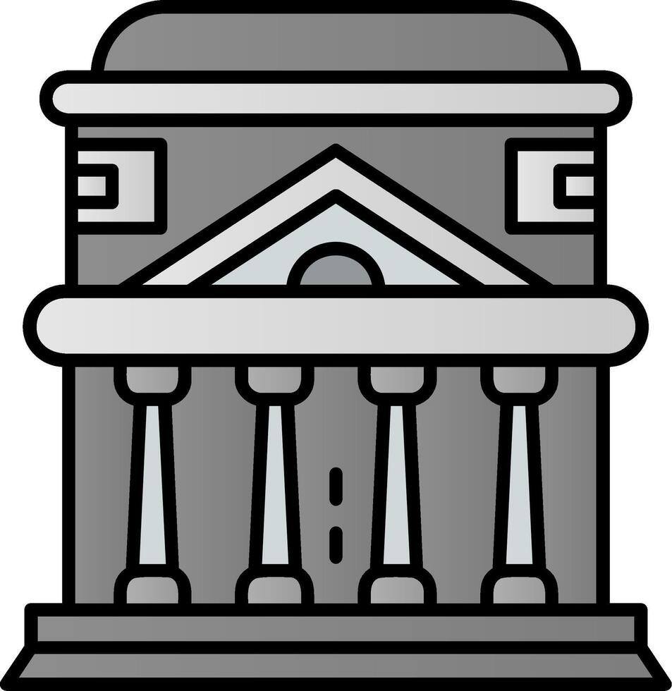 pantheon gevulde helling icoon vector