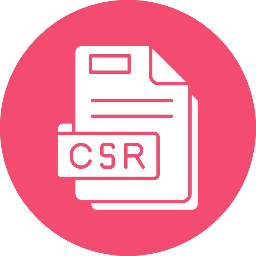 csr glyph cirkel veelkleurig icoon vector