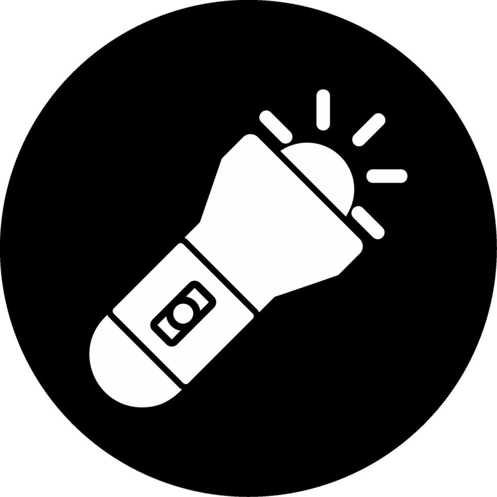 zaklamp vector pictogram