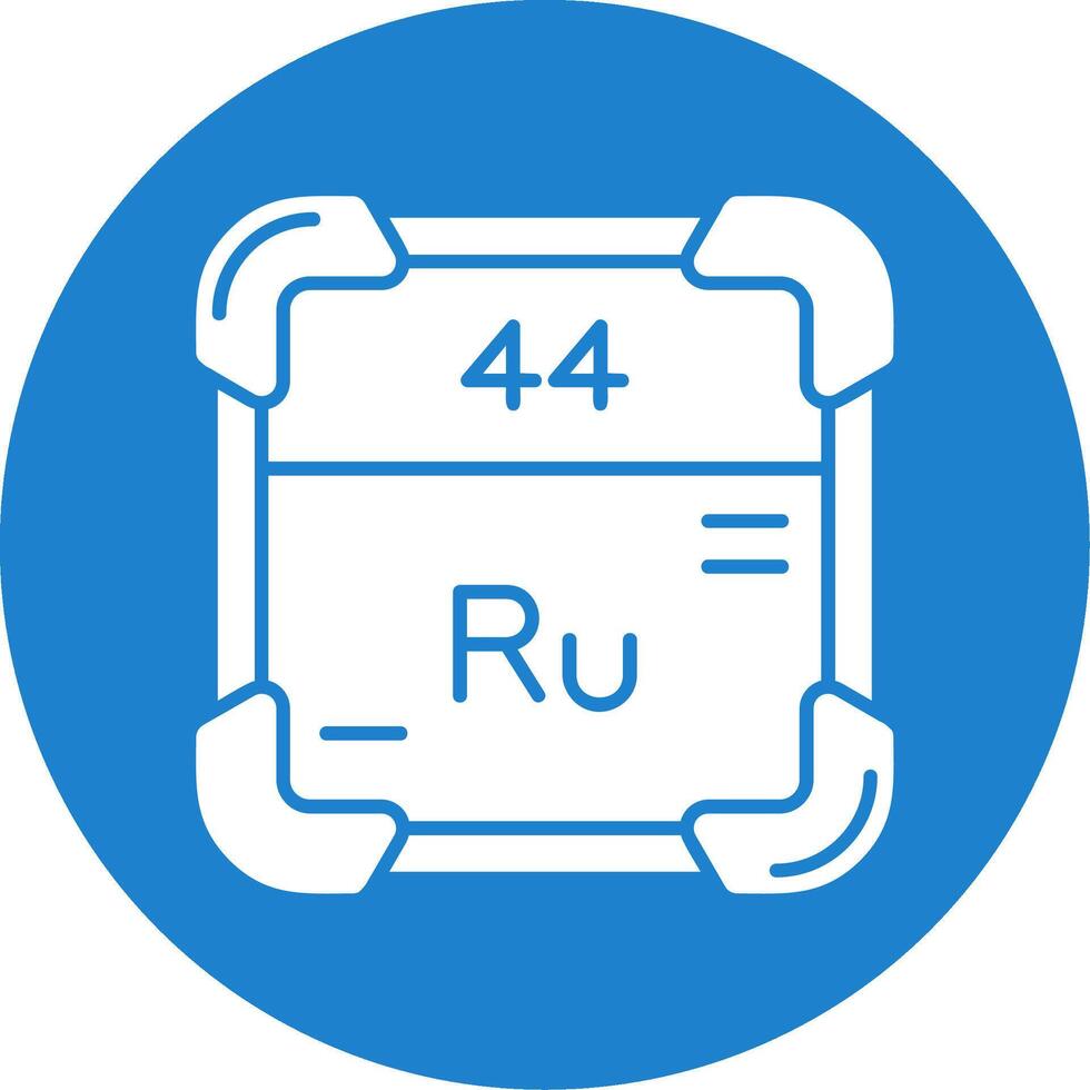 ruthenium glyph cirkel veelkleurig icoon vector