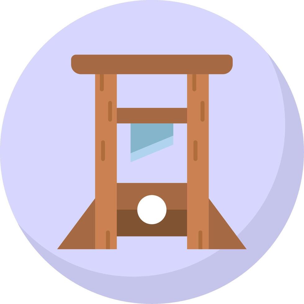 guilotine glyph vlak bubbel icoon vector