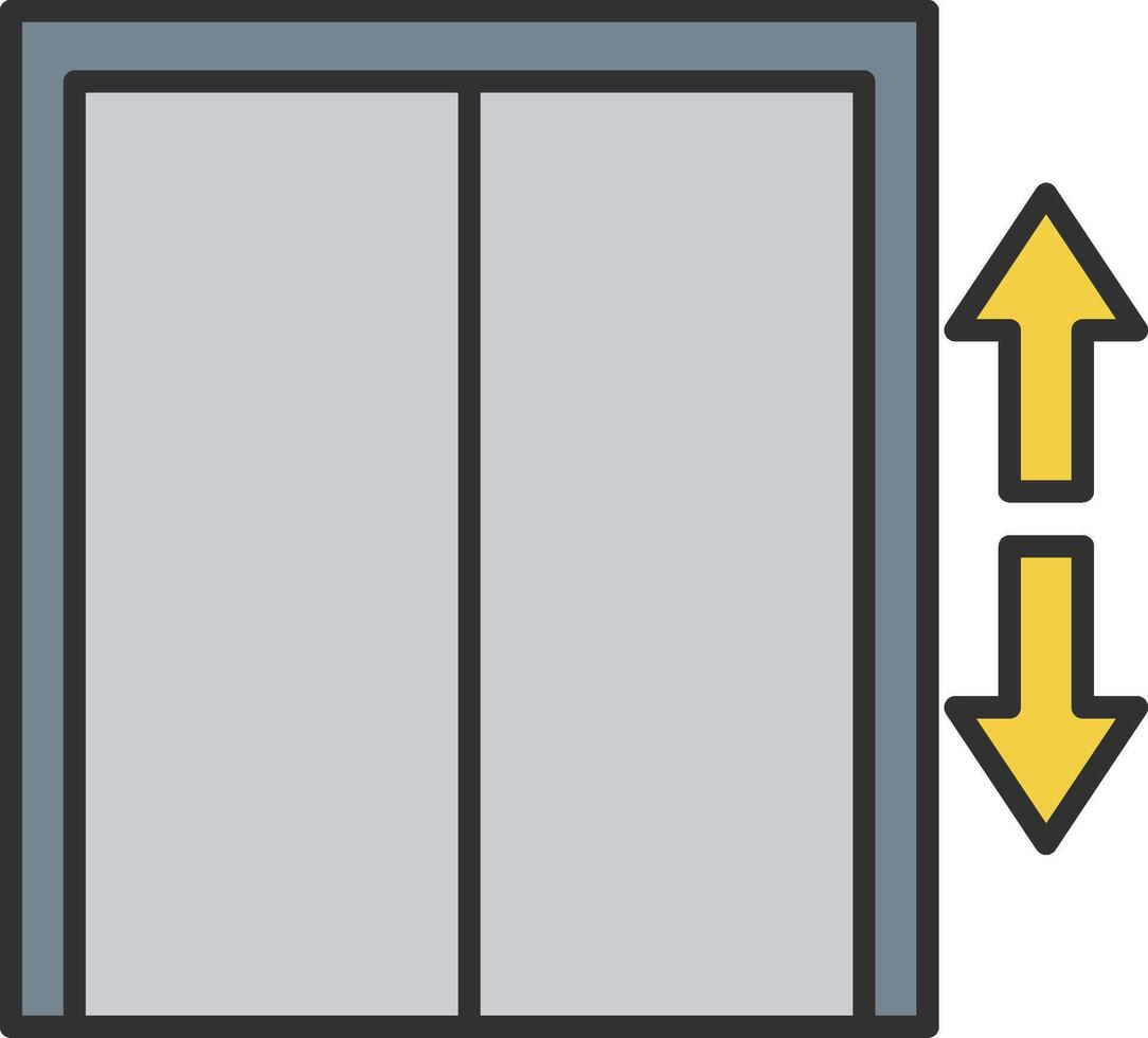 optillen lijn gevulde licht icoon vector