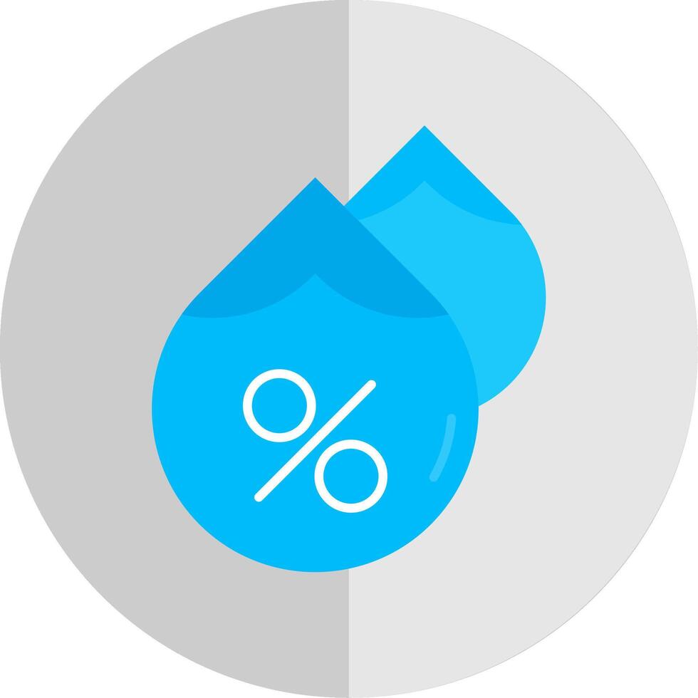 vochtigheid vlak schaal icoon vector