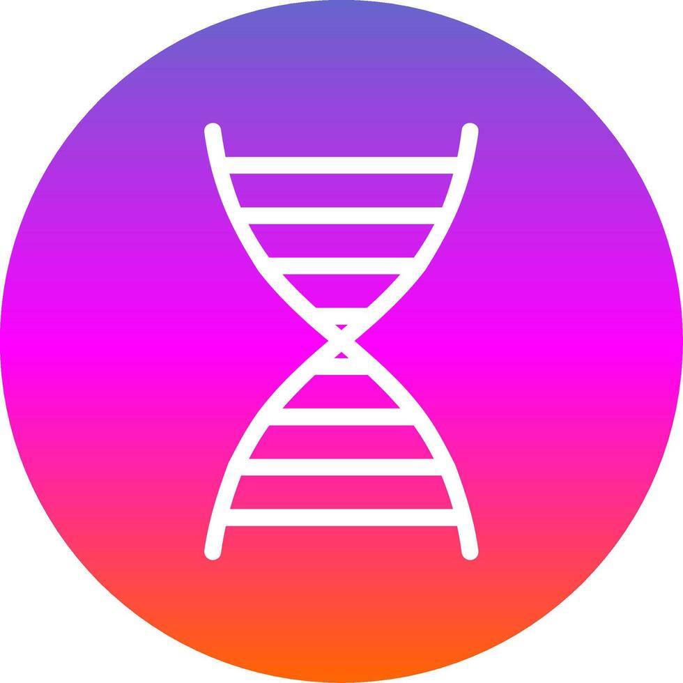 dna glyph helling cirkel icoon vector