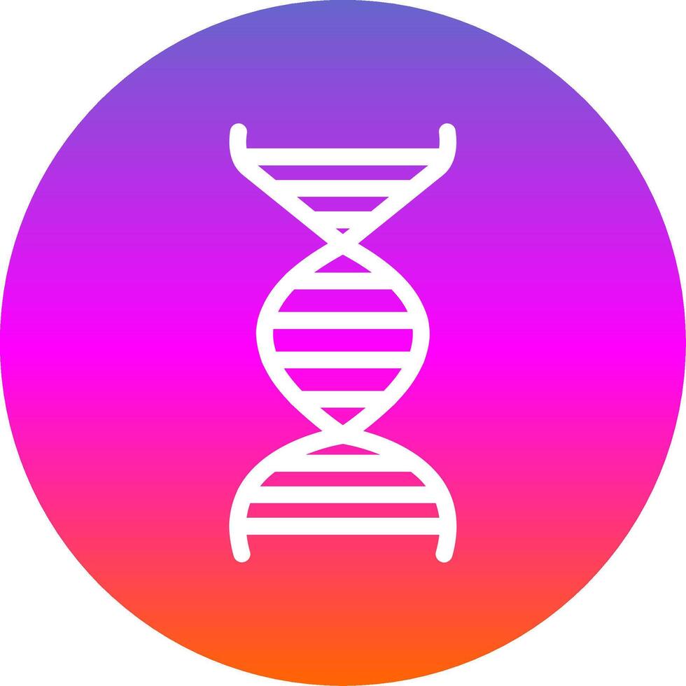 dna glyph helling cirkel icoon vector