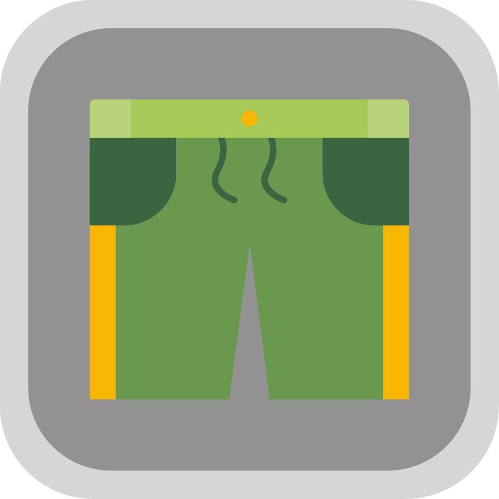 shorts vlak ronde hoek icoon vector