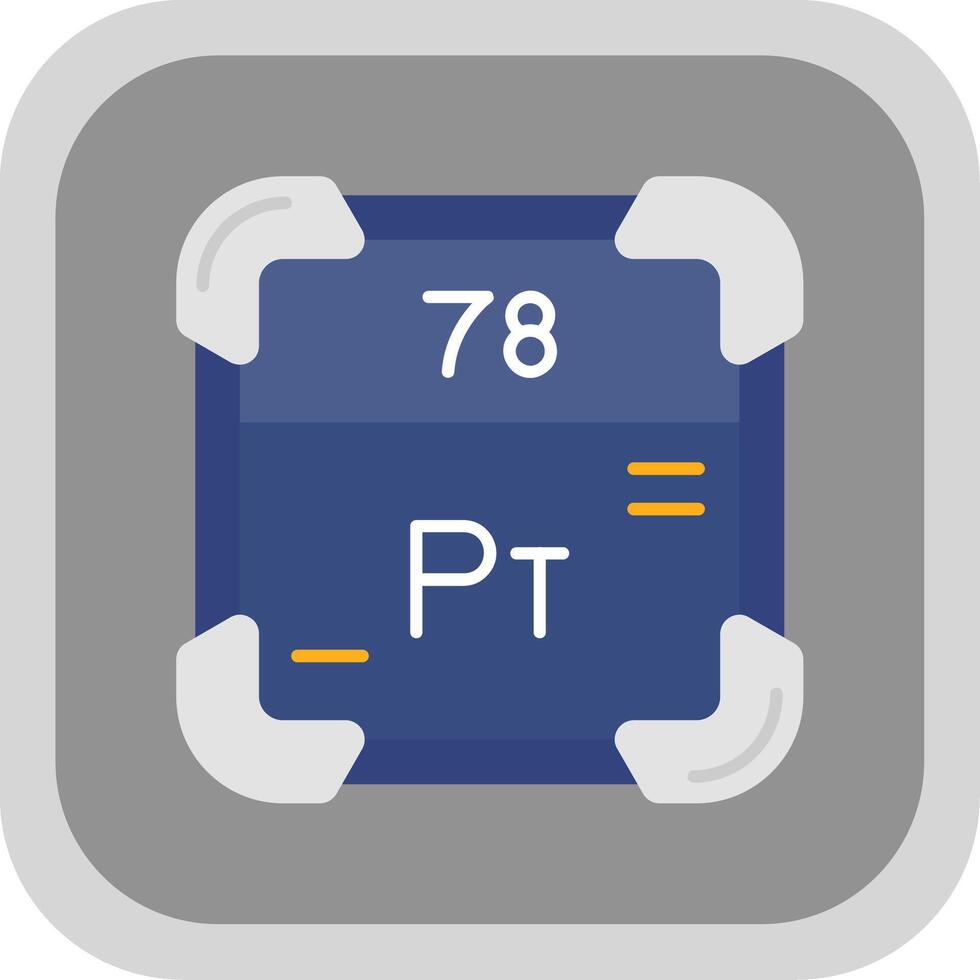 platina vlak ronde hoek icoon vector