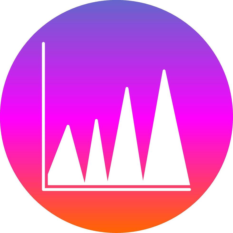 diagram glyph helling cirkel icoon vector