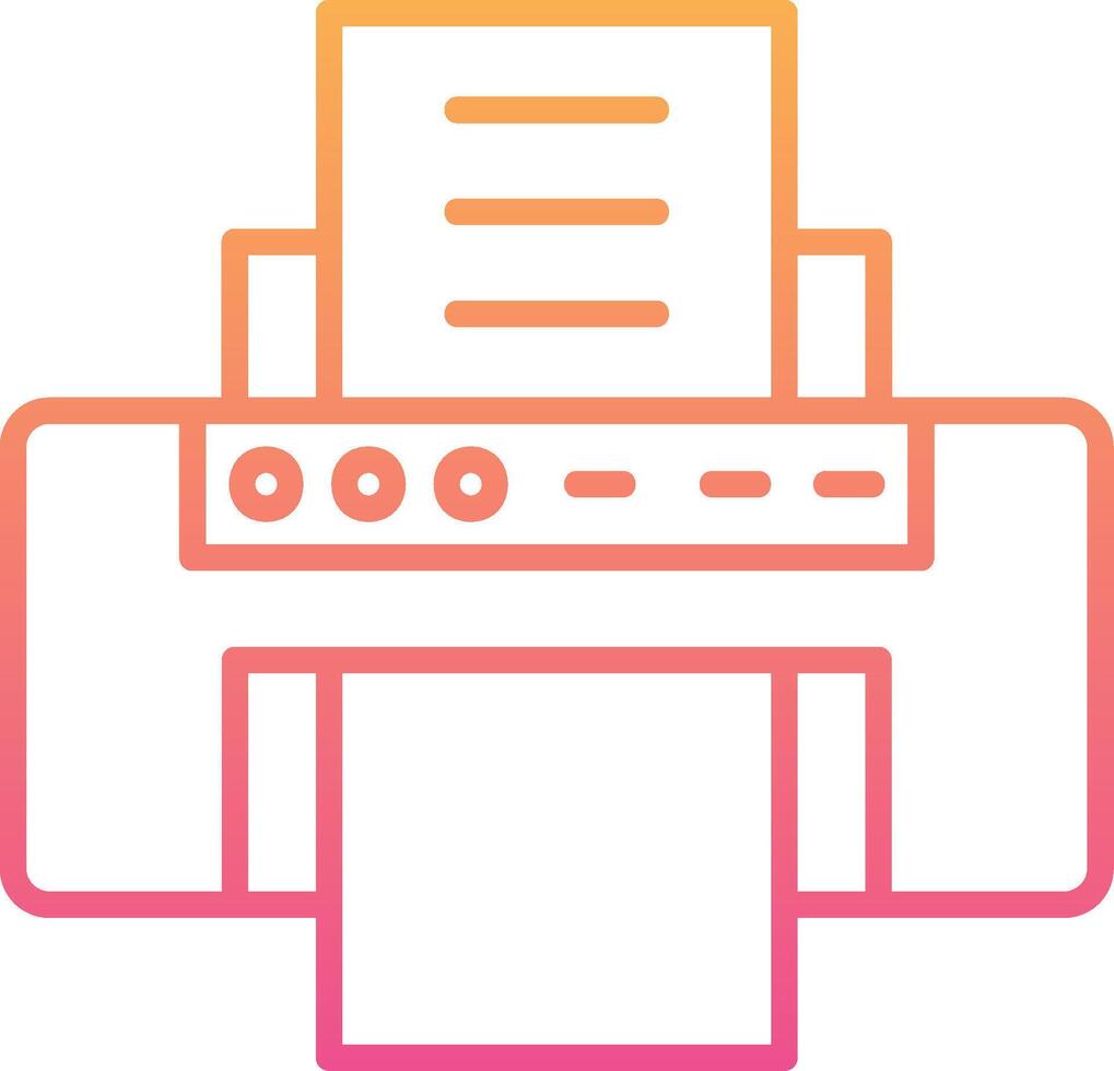 printer vector pictogram