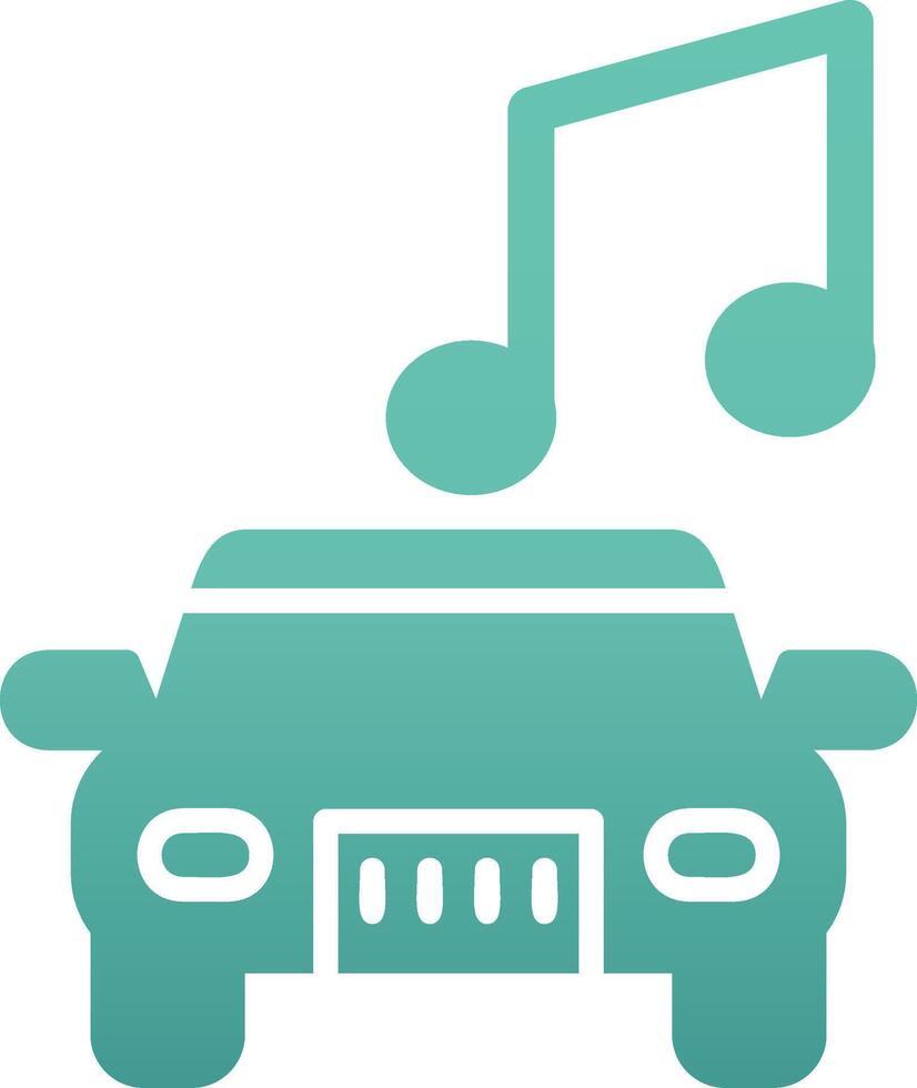 auto muziek- vector icoon