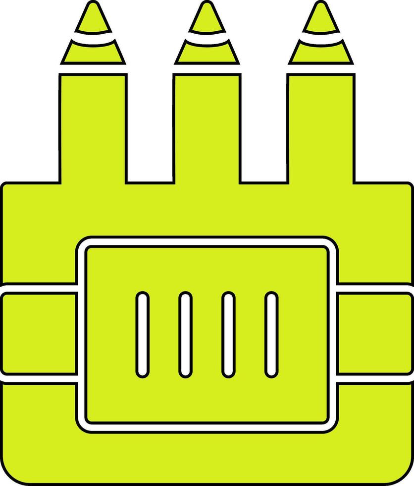 gekleurde potloden vector icoon