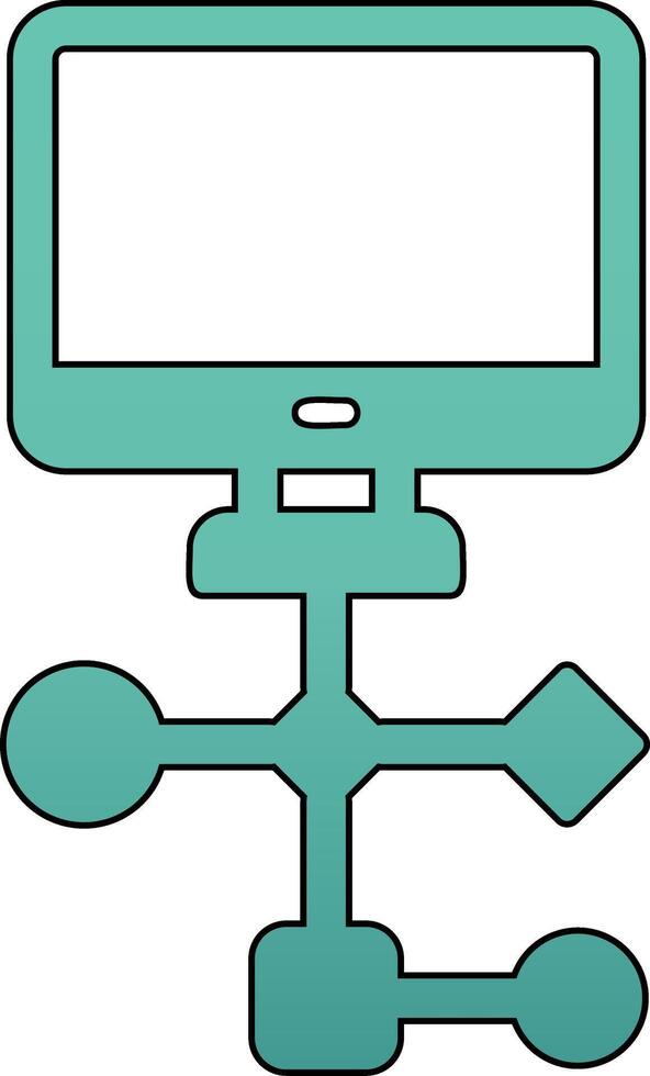 werkstroom vector pictogram