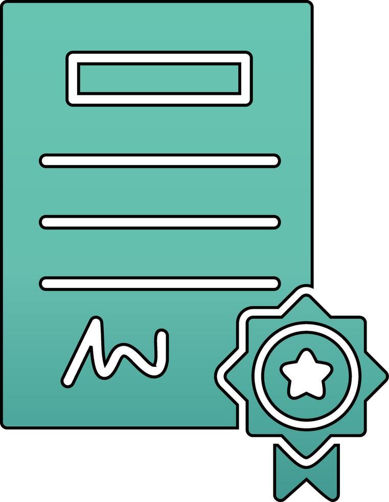 certificaat vector pictogram