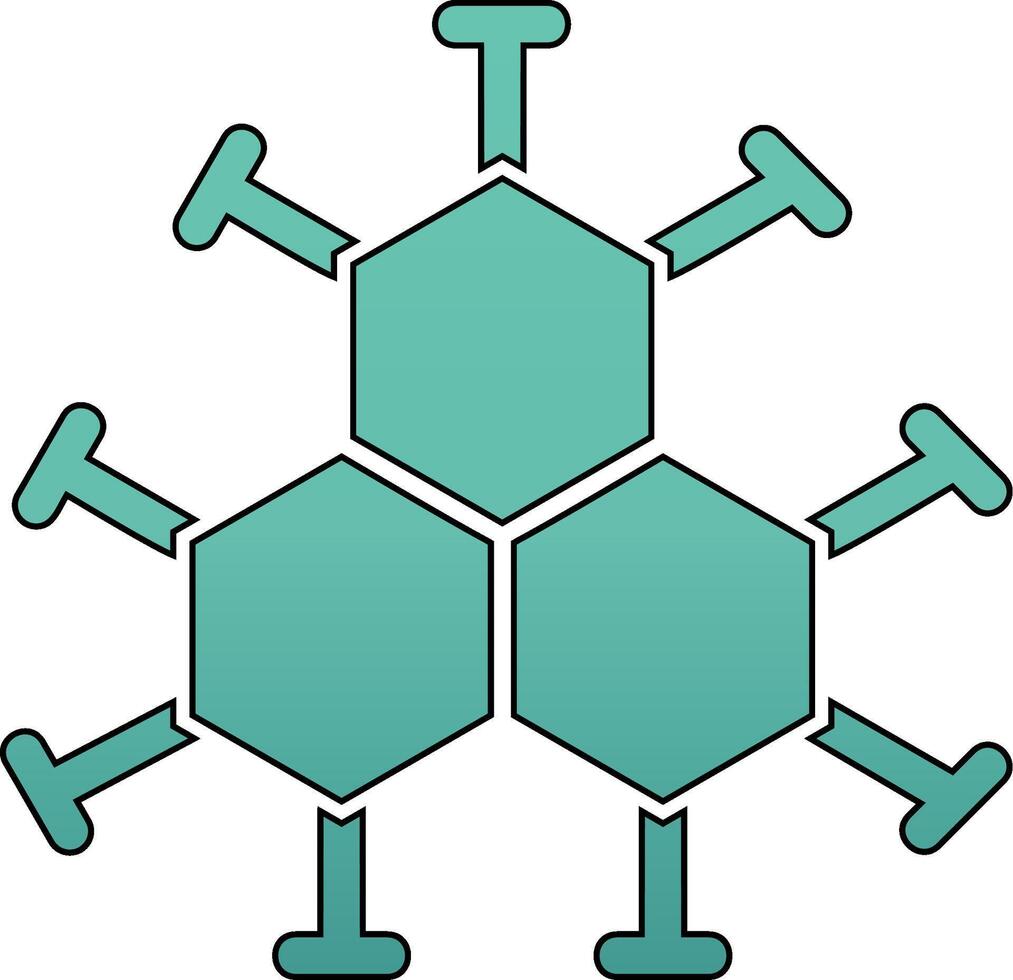 molecuul vector pictogram