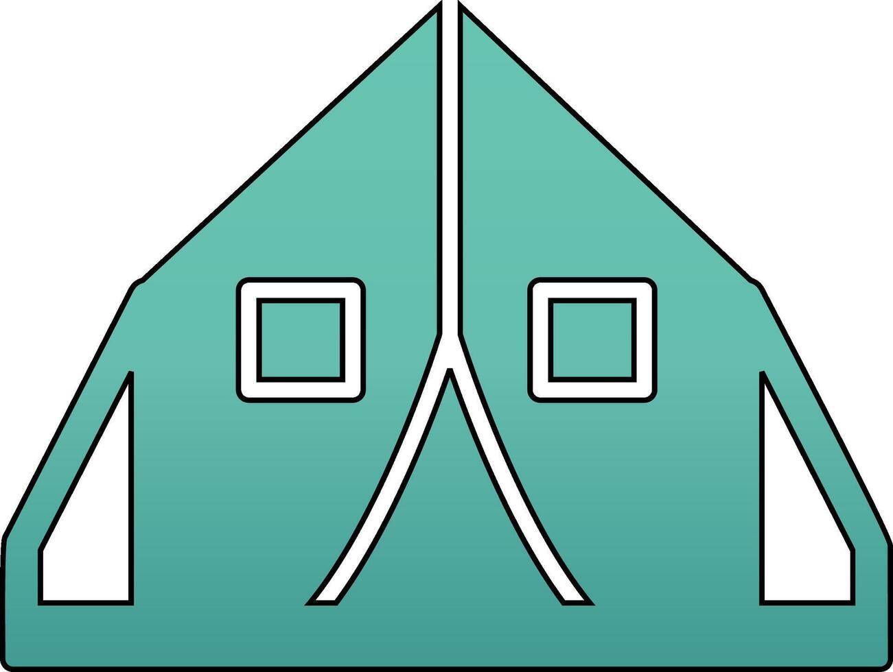 tent vector pictogram