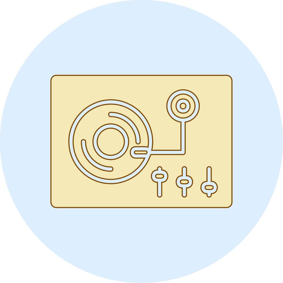 draaitafel vector pictogram