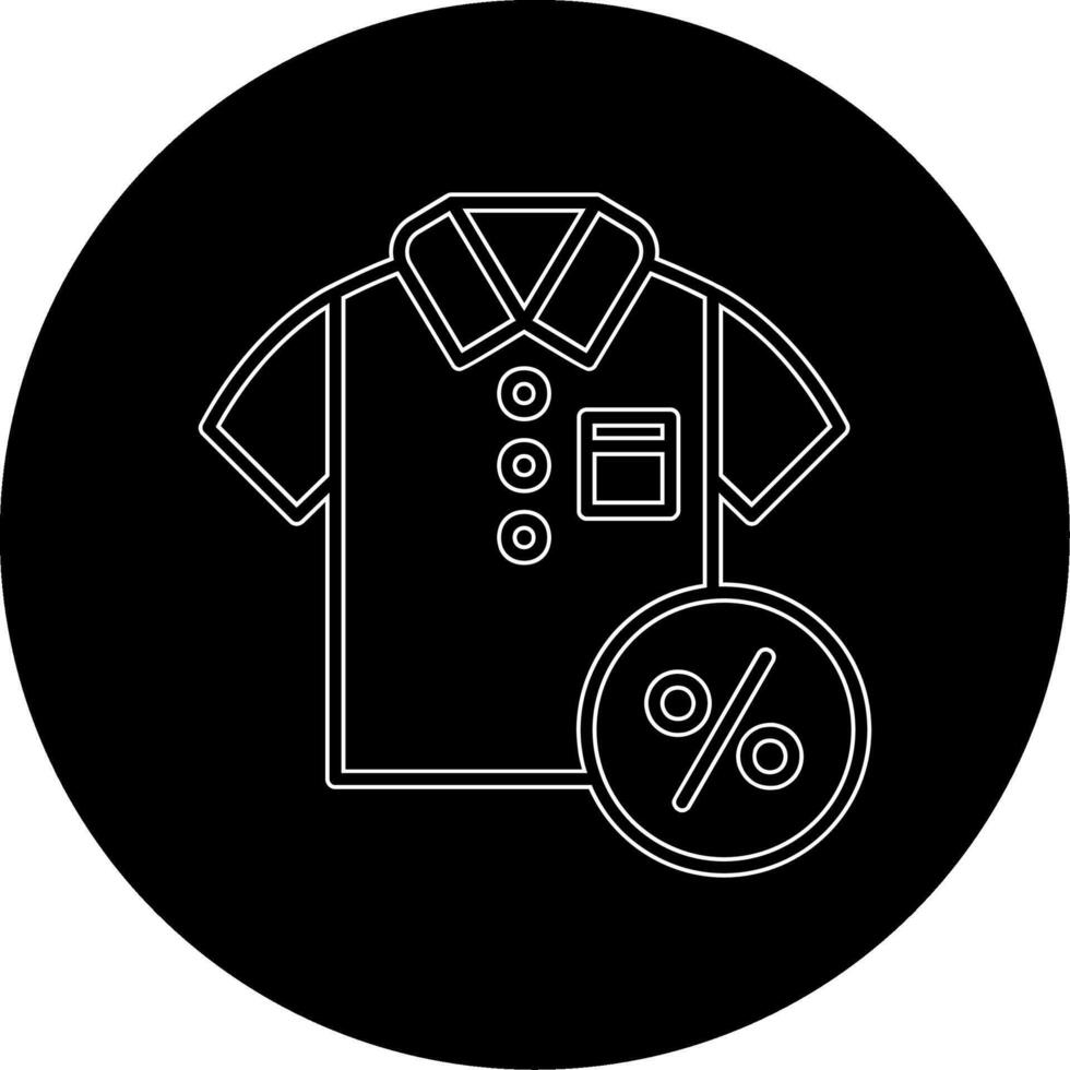 verdisconteerd t-shirt vector icoon