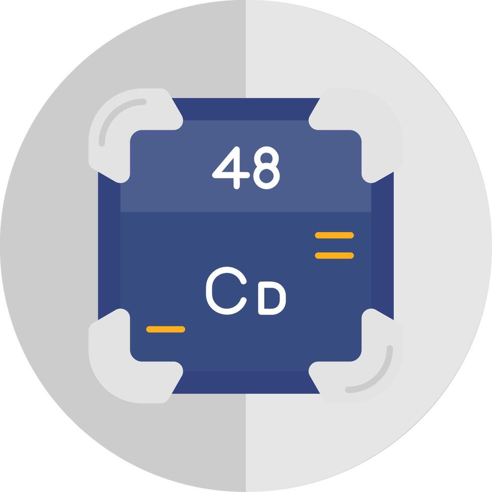 cadmium vlak schaal icoon vector