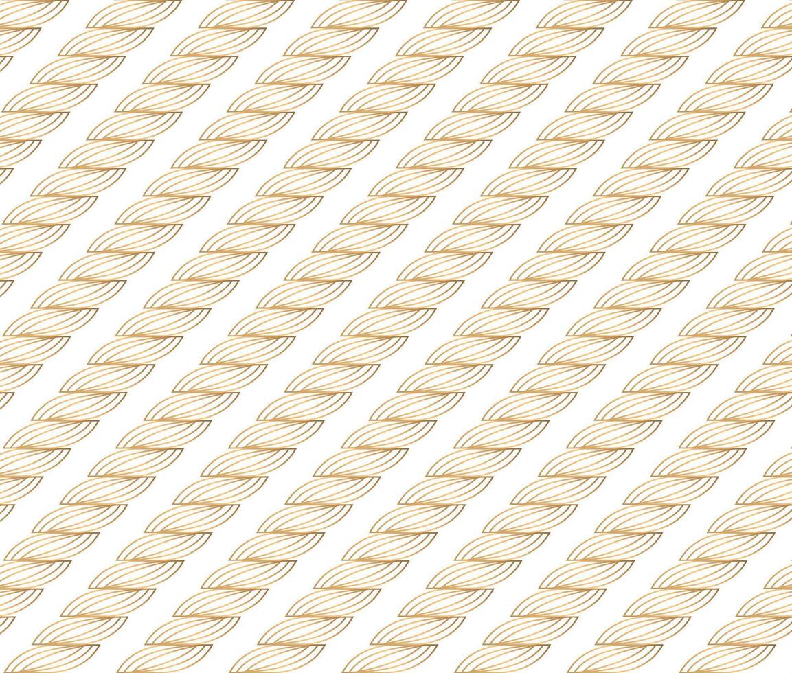 vector lijn tekeningen strings het formulier een eindeloos patroon in goud kleur.