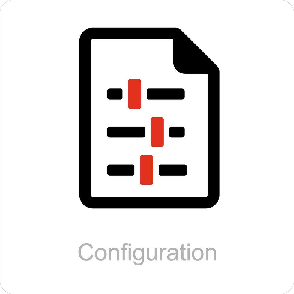 configuratie en optimalisatie icoon concept vector