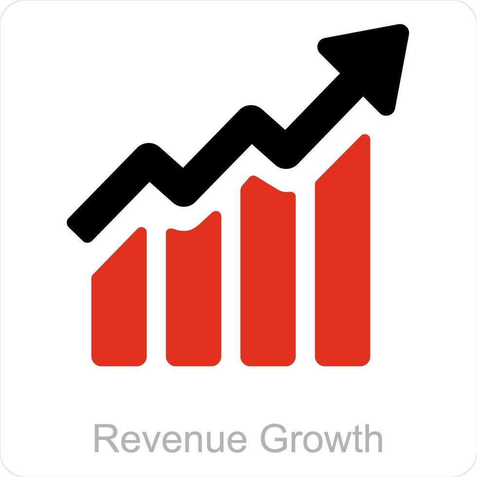 omzet groei en diagram icoon concept vector