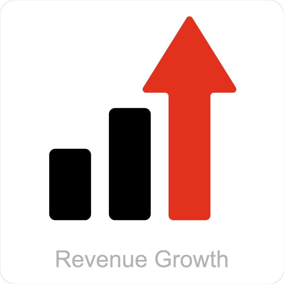 omzet groei en diagram icoon concept vector