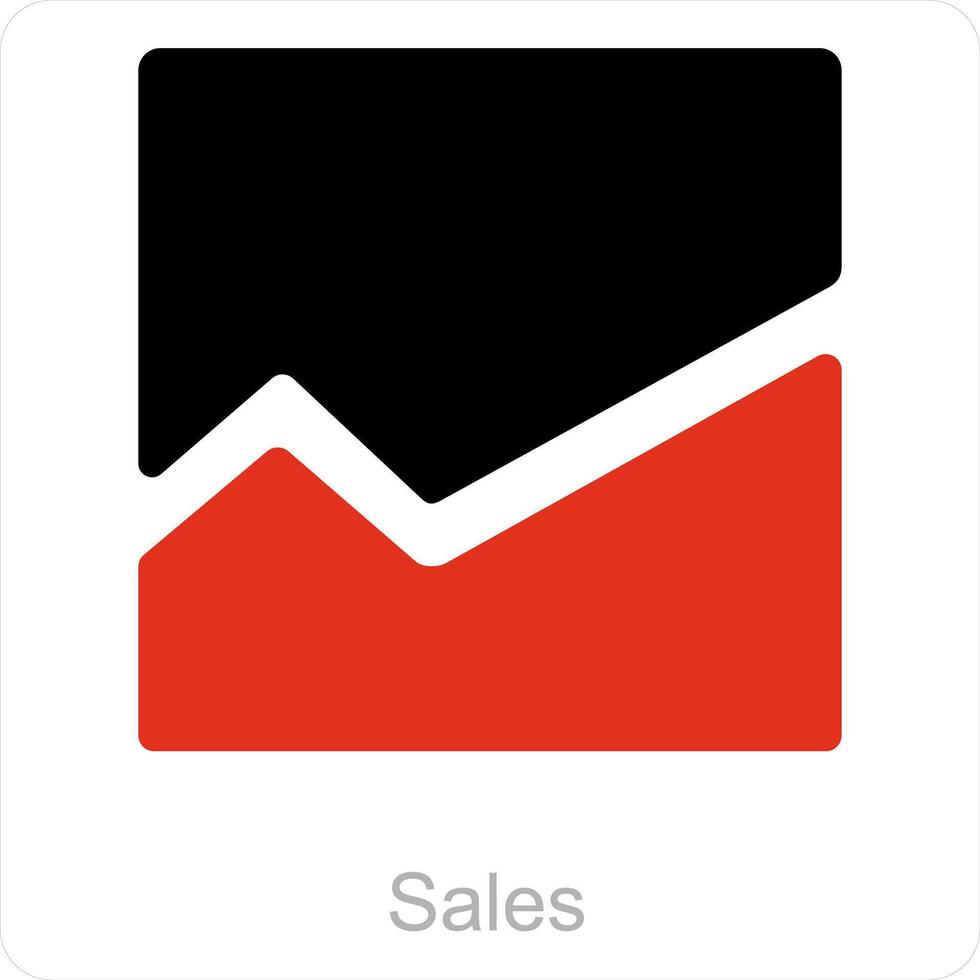verkoop en tabel icoon concept vector