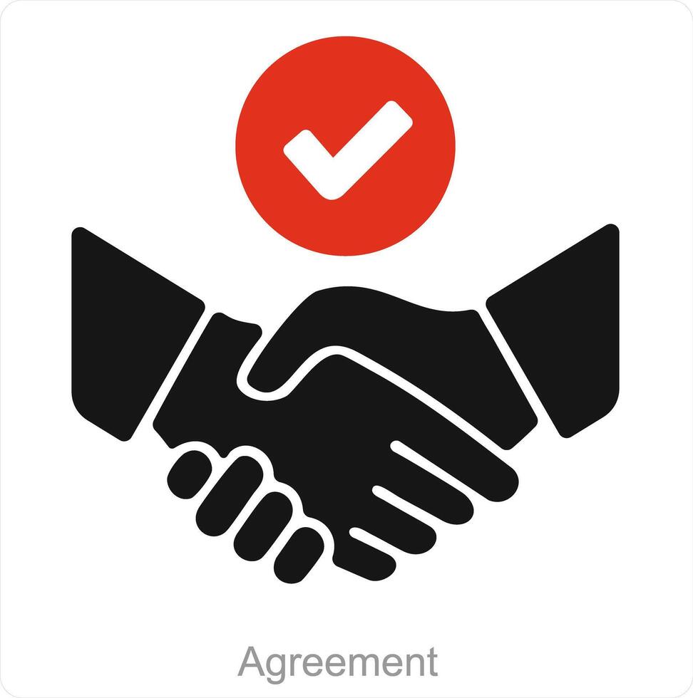 overeenkomst en transactie icoon concept vector